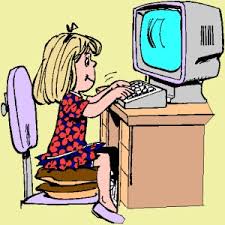 girl on computer