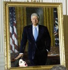 Bill Clinton Portrait With Monica