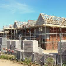 Houses under construction