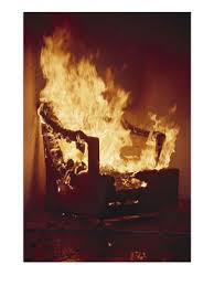 صور كرسى الاعتراف 105226~A-Chair-Set-on-Fire-During-a-Flamability-Test-Posters