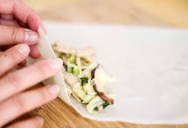 rolling spring rolls