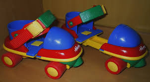 Plastic roller skates for the little 