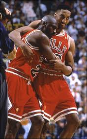 Michael Jordan and Scottie Pippen