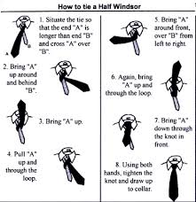 How to tie a tie.