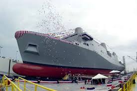 New Orleans (LPD-18) christening,