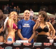 Wing Bowl Champion Joey Chestnut and 