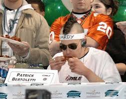 This year, a hot dog eating newcomer