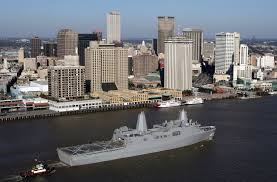 LPD 18 USS New Orleans passing