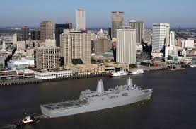 LPD 18 USS New Orleans passing 