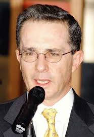 Colombia, el presidente ha gripe porcina Columbia Alvaro Uribe president Colombia, el presidente ha gripe porcina